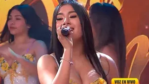 Milenka Nolasco sorprendió al cantar cumbia en vivo