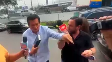 Óscar Custodio enfurece y pierde los papeles con la prensa