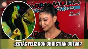 Pamela Franco responde sobre Cueva: “Estoy feliz"