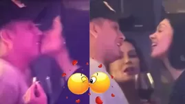 Pamela Franco y Christian Cueva se dan romántico beso.