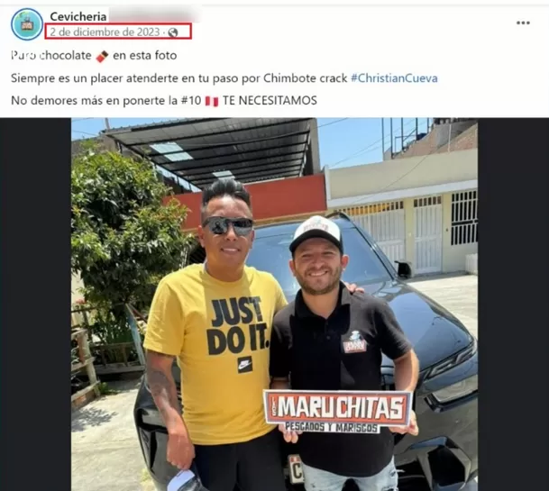 Prueba sobre Christian Cueva a casa de Pamela Franco en Nuevo Chimbote