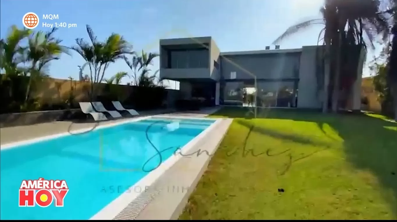 Esta era la lujosa casa donde iba a vivir Paolo Guerrero. (Foto: América TV)