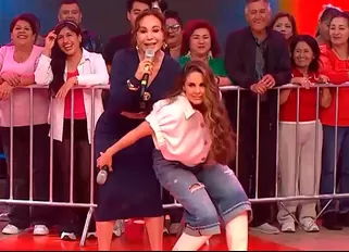 Rebeca Escribens protagonizó incidente tras bailar salsa en vivo. | Fuente: América Hoy
