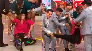 Rebeca Escribens se "desplomó" en vivo y la sacaron cargada. | Fuente: América Hoy
