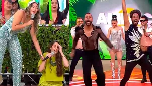 Rebeca terminó en el piso tras duelo de baile de Edson y Raúl