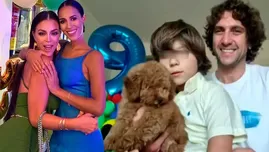 Antoñito se mostró feliz al presentar en vivo a su pequeño cachorrito.