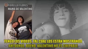 Valentino: Mamá lo defiende y dice que no es culpable de agresión