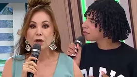Valentino troleó en vivo a Janet Barboza por falta de popularidad