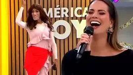 Valeria Piazza quedó impactada al conocer a su doble en vivo.