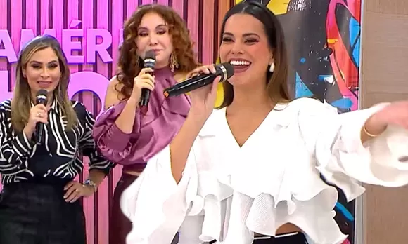 Valeria Piazza intentó abandonar set por pregunta en vivo