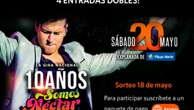 América tvgo te lleva al concierto: “10 Años Somos Néctar”