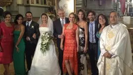 	<p>La foto del recuerdo de la boda de Magdalena con Mario.</p>