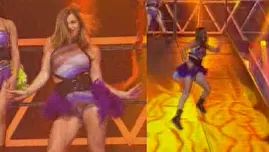 	<p>Sexy baile casi le juega una mala pasada.</p>