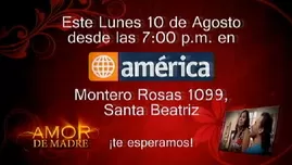 	<p>Am&eacute;rica TV te invita a ver el estreno de Amor de Madre en pantalla gigante.</p>