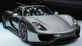 	<p>El Porsche 918 Spyder que fue presentado en el Salón de Frankfurt 2013-Alemania</p>