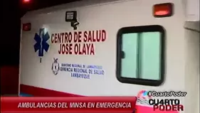 Ambulancias del Minsa en emergencia