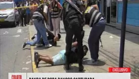 Banda que asaltaba bancos fue capturada por la Policía