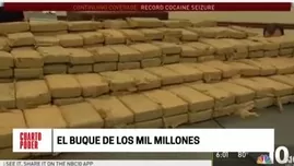 	<p>Droga hallada en buque. Cuarto Poder</p>