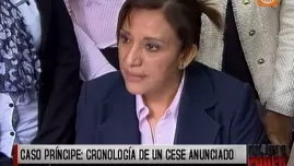 Caso Julia Príncipe: cronología de un cese anunciado