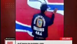 	<p>Chorrillos: trabajadores municipales pintan propaganda electoral. Video: América TV</p>