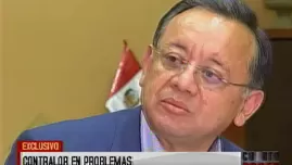 	<p>Contralor en problemas. Video: América TV</p>