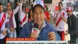 	<p>Desde Nueva Zelanda peruanos alientan a la selección. Video: América TV</p>