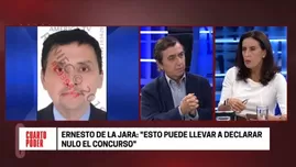 	<p>Entrevista al abogado Ernesto de la Jara. Foto: Cuarto Poder</p>