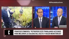 	<p>Entrevista al ministro de Energía y Minas, Francisco Ísmodes, sobre el Oleoducto Norperuano. Foto: captura</p>