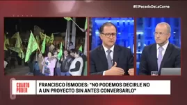 	<p>Entrevista al ministro de Energía y Minas, Francisco Ísmodes, sobre Tía María. Foto: captura</p>