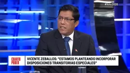 	<p>Entrevista al ministro de Justicia, Vicente Zeballos. Foto: captura</p>