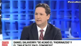 Entrevista al presidente del Congreso, Daniel Salaverry