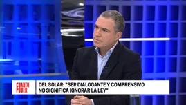 	<p>Entrevista al presidente del Consejo de Ministros, Salvador del Solar. Foto: Cuarto Poder</p>