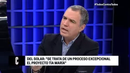 	<p>Entrevista al presidente del Consejo de Ministros, Salvador del Solar. Foto: Cuarto Poder</p>