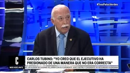 	<p>Entrevista al vocero de Fuerza Popular, Carlos Tubino. Foto: Cuarto Poder</p>