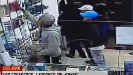 	<p>Ladrones de farmacias. Video: América TV</p>