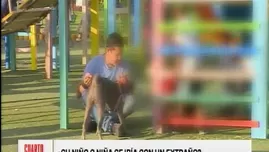 	<p>Experimento social: ¿Su niño o niña se iría con un extraño?. Video: América TV</p>