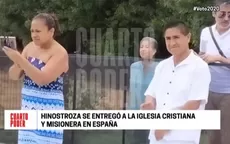 Hinostroza fue bautizado por iglesia cristiana en España y se arrepintió de sus pecados - Noticias de churrito-hinostroza