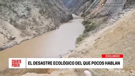 	<p>Huancavelica: miles de litros de relave minero contaminan el río Mantaro. Foto: Cuarto Poder</p>