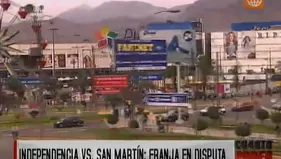 Independencia y San Martín enfrentados por millonaria zona comercial