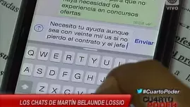 Martín Belaúnde y los chats