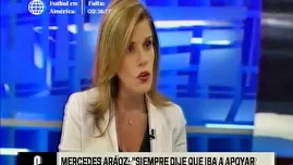 	<p>Aráoz: “Se han visto sesgos políticos en la Comisión IDH”. Video: América TV</p>