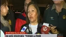 	<p>Ana María Choquehuanca, ministra de la Mujer. Video: América TV</p>