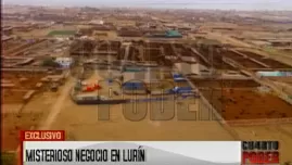 	<p>Sospechoso negocio de Lurín. Video: América TV</p>