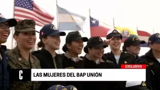 	Las mujeres del BAP Unión. Foto: Cuarto Poder