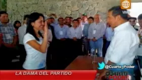 Nadine Heredia fue elegida presidenta del Partido Nacionalista y la “reelección conyugal” vuelve a sonar