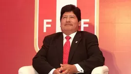 	<p>Edwin Oviedo, presidente de la <span class="caps">FPF</span>. Video: América TV</p>