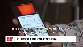 	<p>Periodista Melissa Peschiera denunci&oacute; que nuevamente su acosador la estaba hostigando. Foto: Cuarto Poder</p>