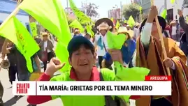 	<p>Tía María: pobladores se enfrentaron en corso de celebración del aniversario de Arequipa. Foto: Cuarto Poder</p>