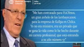 	<p><span class="caps">PPK</span> admite que lo contrataron para empresa H2Olmos, de Odebrecht. Video: América TV</p>