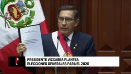 	<p>Presidente Martín Vizcarra planteó elecciones generales para el 2020. Foto: Cuarto Poder</p>